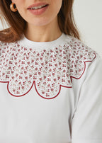 WYPRZEDAŻ ROZMIARÓW "RÓŻYCZKI", BIAŁY T-SHIRT