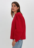 CZERWONY SWETER DAMSKI