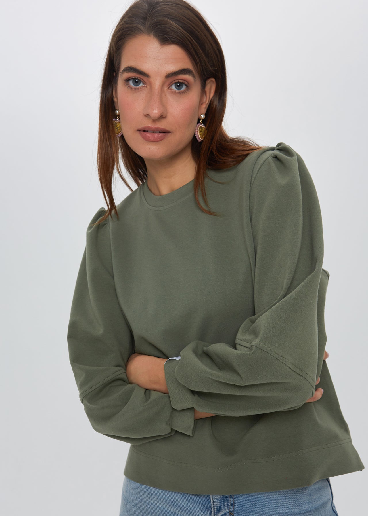 ZIELONY SWETER DAMSKI