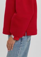 CZERWONY SWETER DAMSKI