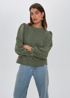 ZIELONY SWETER DAMSKI