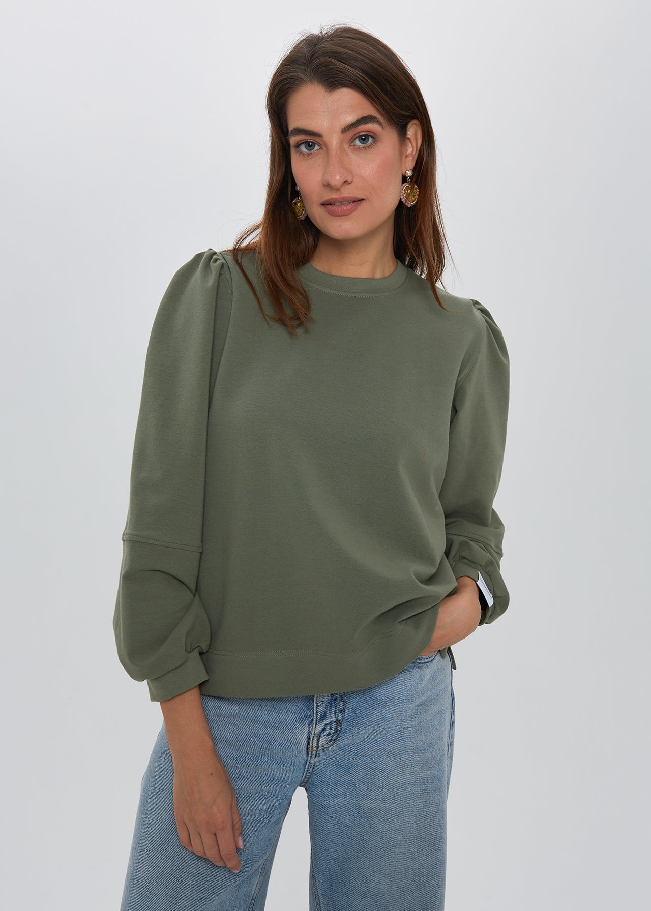 ZIELONY SWETER DAMSKI