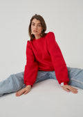 CZERWONY SWETER DAMSKI